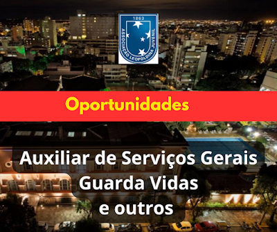 Associação abre vagas para Serviços Gerais, Guarda Vidas, Administrativas e outras em Porto Alegre