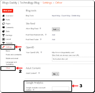 Google Analytics Connect For Blogger Blog