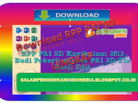 Download Perangkat Pembelajaran RPP dan Silabus PAI SD lengkap