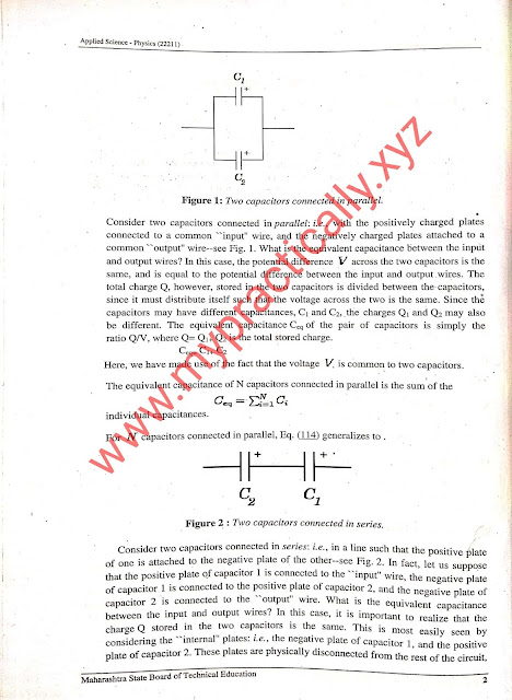 Capacitors Practical Answers First Year Applied Science Physics - My Practically