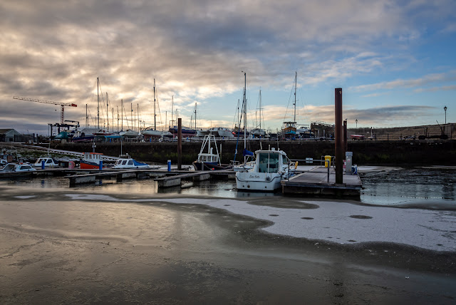 Photo of ice on the water at Maryport Marina