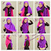 Two Colors Hijab Tutorial Style