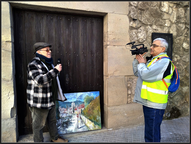 CAPELLADES-PINTURA-ENTREVISTA-TELEVISIO-PINTAR-PAISATGES-POBLE-ARTISTA-PINTOR-ERNEST DESCALS