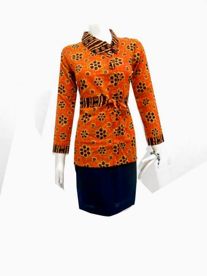 8 Model Baju Batik  Wanita Modern Untuk Kerja Terbaru 