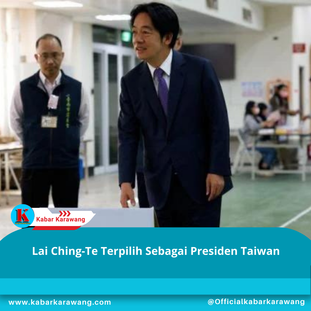 Lai Ching-Te Terpilih Sebagai Presiden Taiwan