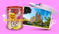 Logo Con Chupa Chups e 60th Anniversary! Win&Fly vinci 60 latte con 150 lollipop e 6 weekend a Barcellona