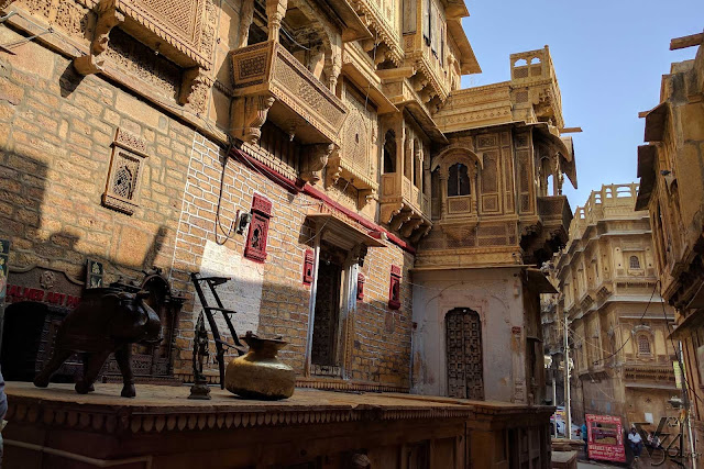 Medieval style heritage streets of Jaisalmer