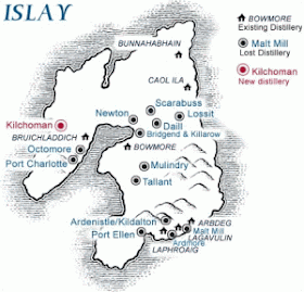 Image map of Islay