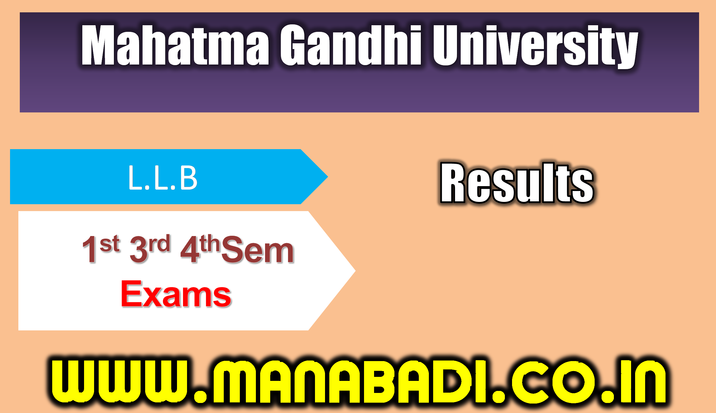 Mahatma Gandhi University LLB 1st & 3rd Sem Backlog And 4th Sem Reg./Backlog Oct-2023 Results