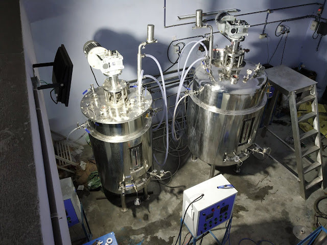 industrial bioreactor fermenter for biofertilizer procuction manufacturing setup