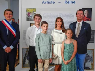 Prince Joachim of Denmark at the opening of exhibit