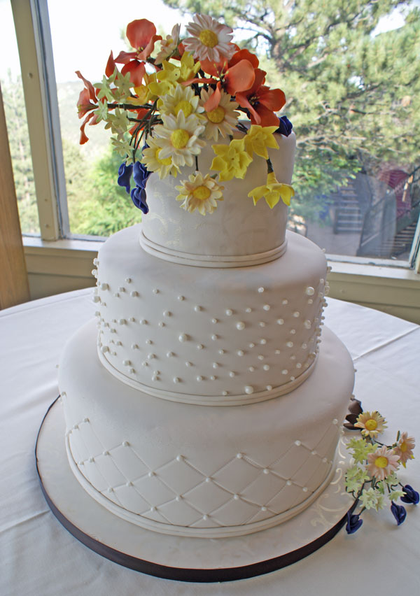 Wildflower Wedding This beautiful handcrafted wildflower cake was beautiful