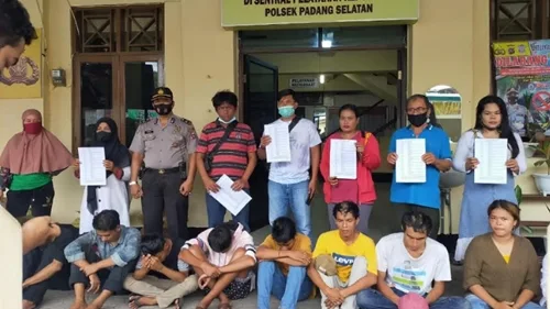 Amankan 11 Orang yang Tawuran, Kapolsek Padang Selatan Berikan Pembinaan