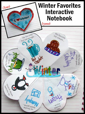  winter crafts interactive notebook craftivity
