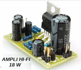 AMPLI 18W CIRCUIT INTEGRE TDA 2030 DIY easily