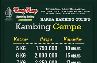 Harga Kambing Guling Kota Bandung 2023