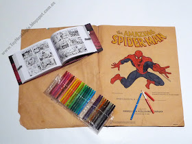 Spiderman Giant Story Coloring Book     Parkes Run Publishing Company               ©1977 Marvel Group