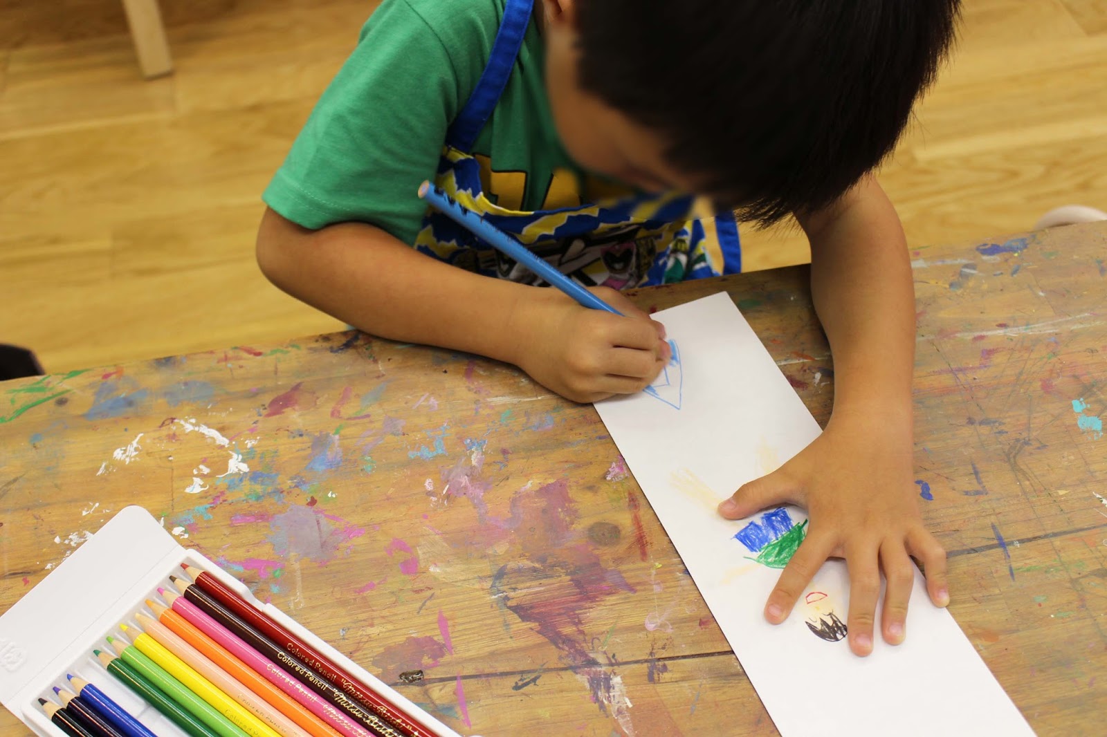 山王ひなた美術教室ブログ 子供達のロケットお絵かき 小学生のオモシロ貯金箱