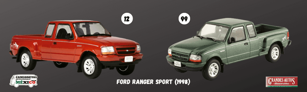 camionetas imprescindibles de mexico 1:43, Ford Ranger Sport 1998 1:43