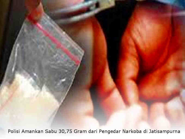 Polisi Amankan Sabu 30,75 Gram dari Pengedar Narkoba di Jatisampurna