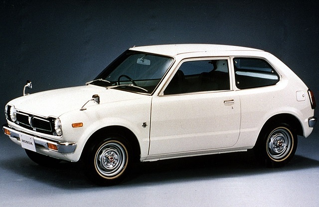Honda Civic 2-door first generation in white