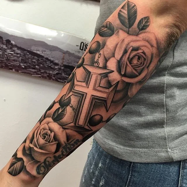 tatuajes de rosarios