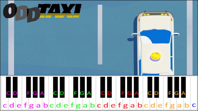 Sugarless Kiss (ODDTAXI ED 1)zz Piano / Keyboard Easy Letter Notes for Beginners