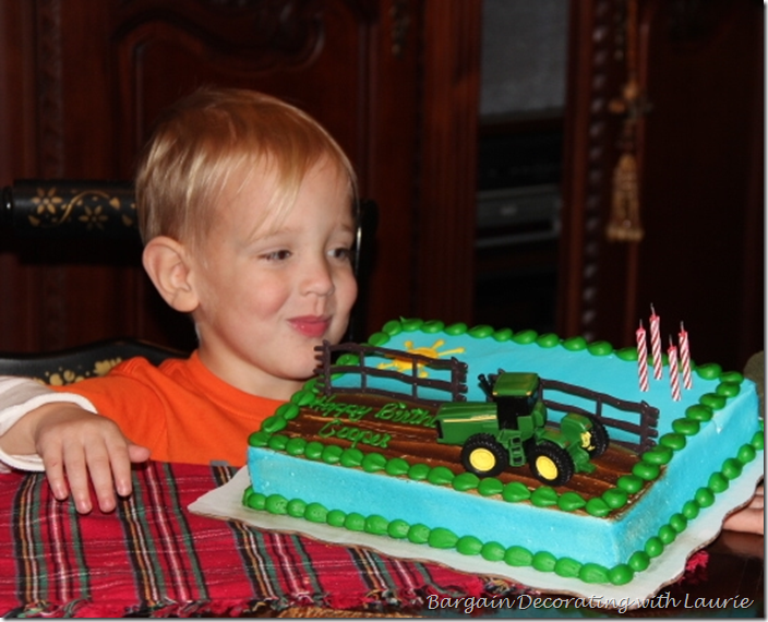 Tractor Birthday Cake for Cooper