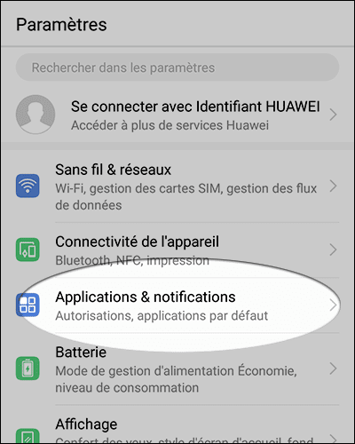 اعدادات Huawei/Honor Android