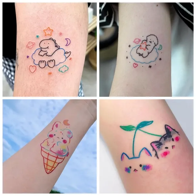 Tatuajes de animales kawaii