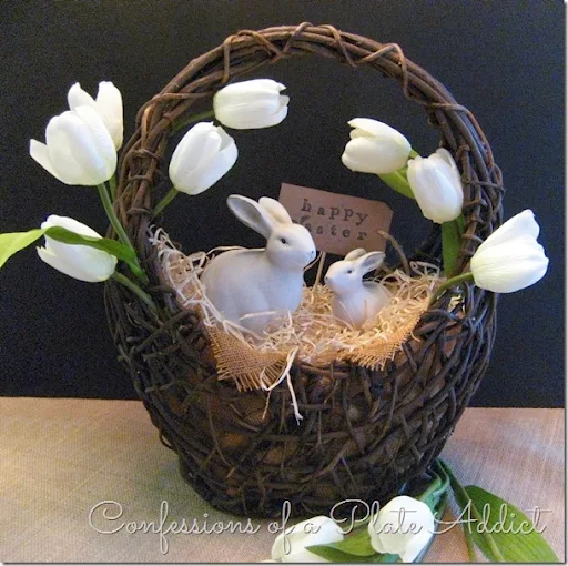 CONFESSIONS OF A PLATE ADDICT Pottery Barn Inspired Spring Centerpiece CONFESSIONS OF A PLATE ADDICT Pottery Barn Inspired Spring Centerpiece