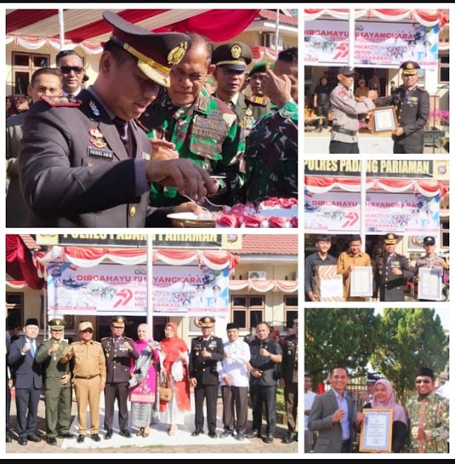 Haru, Polres Padang Pariaman Panen Penghargaan di HUT ke 79 Bhayangkara