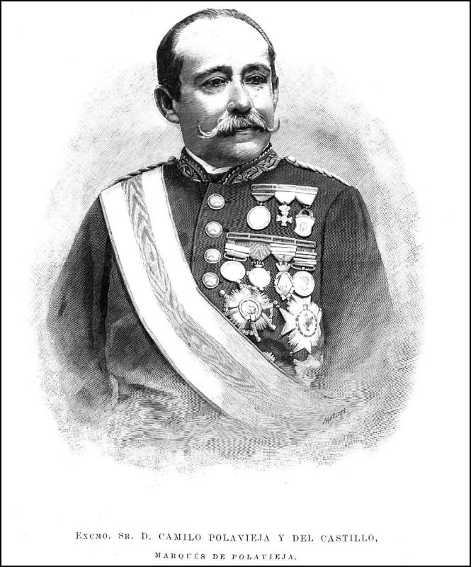 Llegada á Madrid del general Polavieja.  Vicente Moreno 