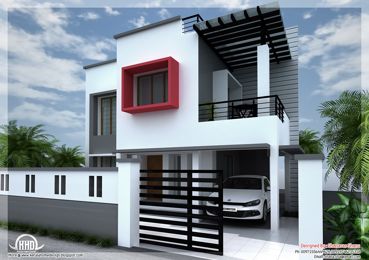  1800  sq  feet  modern  contemporary  villa House  Design  Plans 