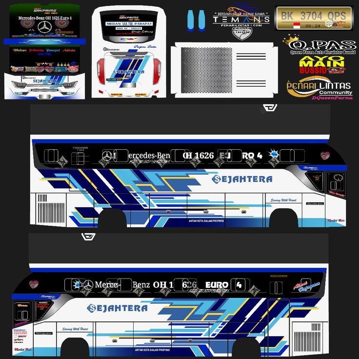 livery bussid srikandi shd png