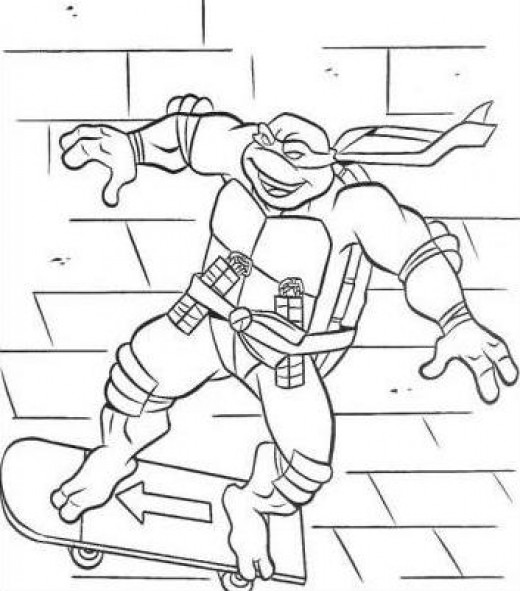 Teenage Mutant Ninja Turtles Coloring Pages title=