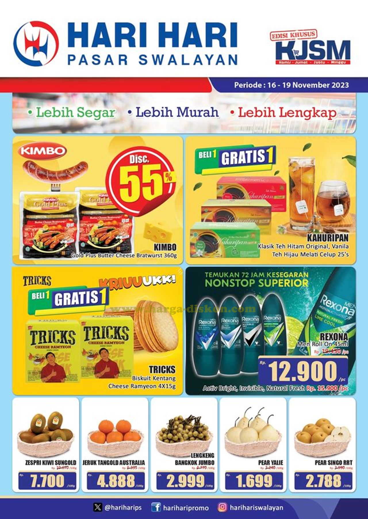 Promo HARI HARI Akhir Pekan Promo KJSM 16 - 19 November 2023