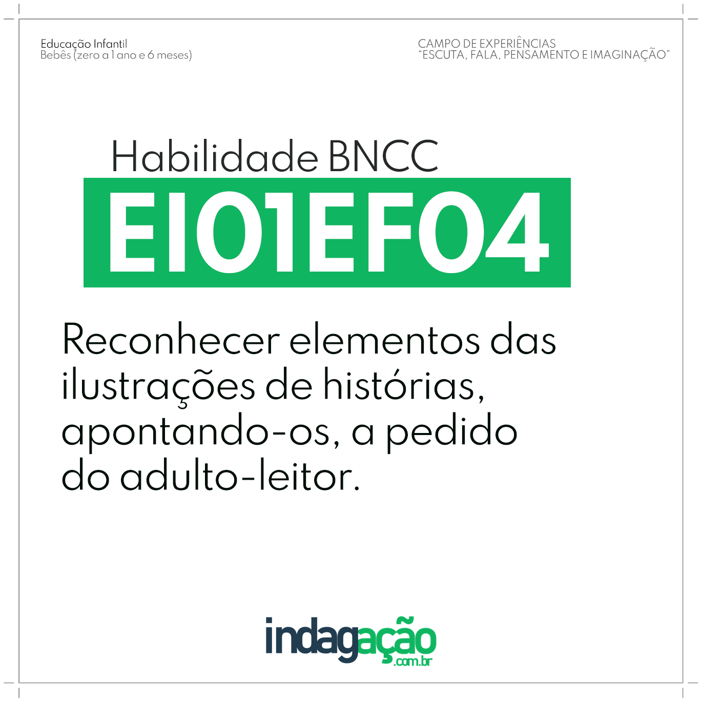 Habilidade EI01EF04 BNCC