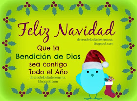 Feliz Navidad en Bendición, bendiciones en el año nuevo. Imágenes lindas de navidad y próspero año, feliz navidad en tarjeta cristiana para amiga, amigo, niña, niño, hijo, hija. Postales cristianas.