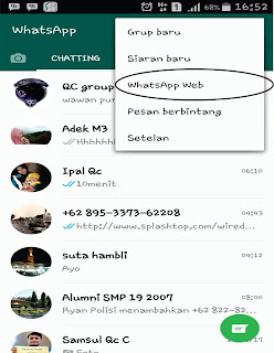 gambar tampilan aplikasi whatsapp pada handphone