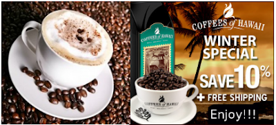 Coffees of Hawaii Sale-10% off+Free Shipping