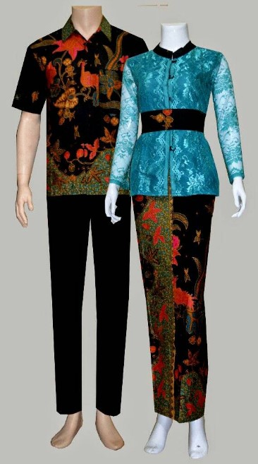 10 Model Kebaya Batik Couple Modern Untuk Kondangan Pesta 