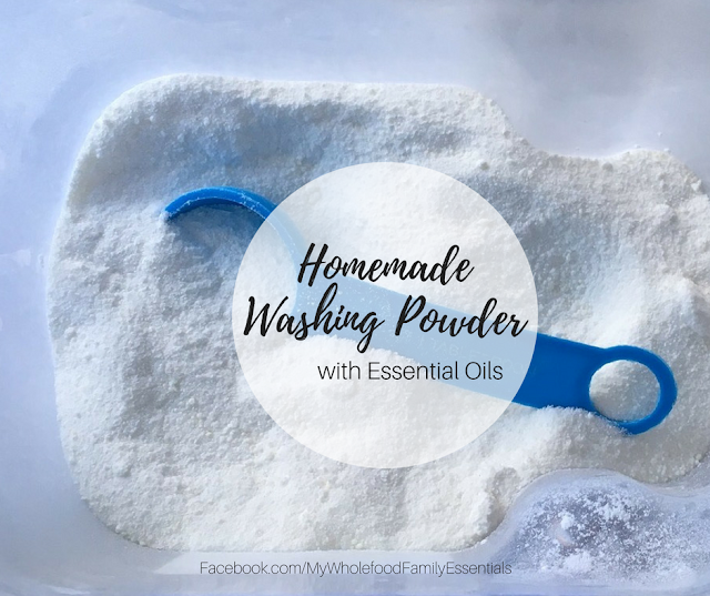 DIY Homemade Washing Powder with Essential Oils - www.mywholefoodfamily.com