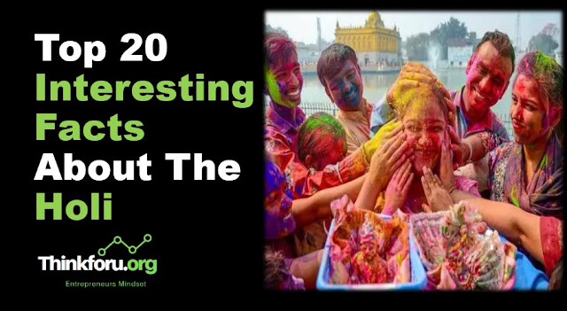 Cover Image of Top 20 Interesting Facts about the Holi Hindu festival