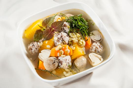 Canh đu đủ viên cua