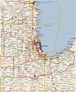 Map-Chicago, IL-Metro