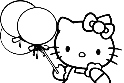 30+ Easy Coloring Pages For Kids Hello Kitty