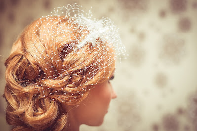 updo wedding hairstyles with veil