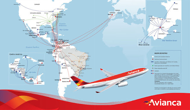 Route Map - Avianca Airlines