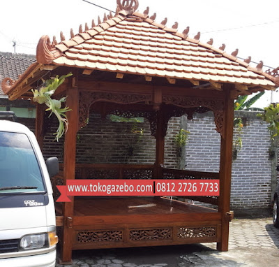 Gazebo Kayu Jati Ukir